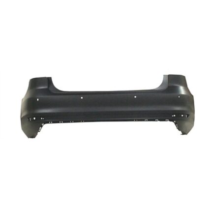 Bumper Cover Rear w/Parking Assist Primed for Volkswagen Jetta Hybrid SEL Premium S Base SE Sport SEL GLI TDI Trendline Highline Comfortline TDI SE TDI SEL Highline TDI Comfortline TDI Trendline TDI TDI S GLI SE GLI SEL GLI Autobahn Hybrid SEL Premium Live 2015–2016