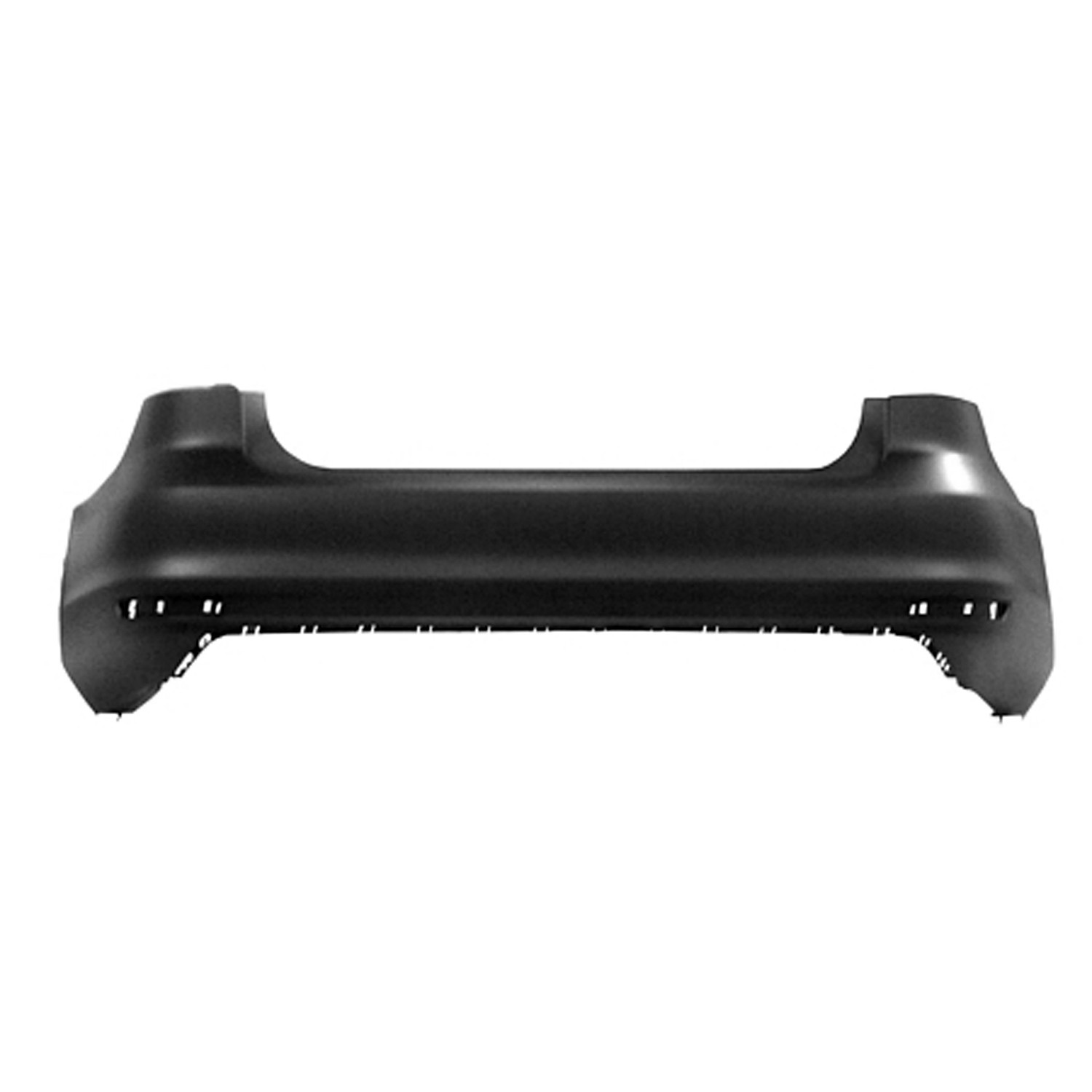 Bumper Cover Rear w/o Parking Assist Primed CAPA for Volkswagen Jetta 2015–2018