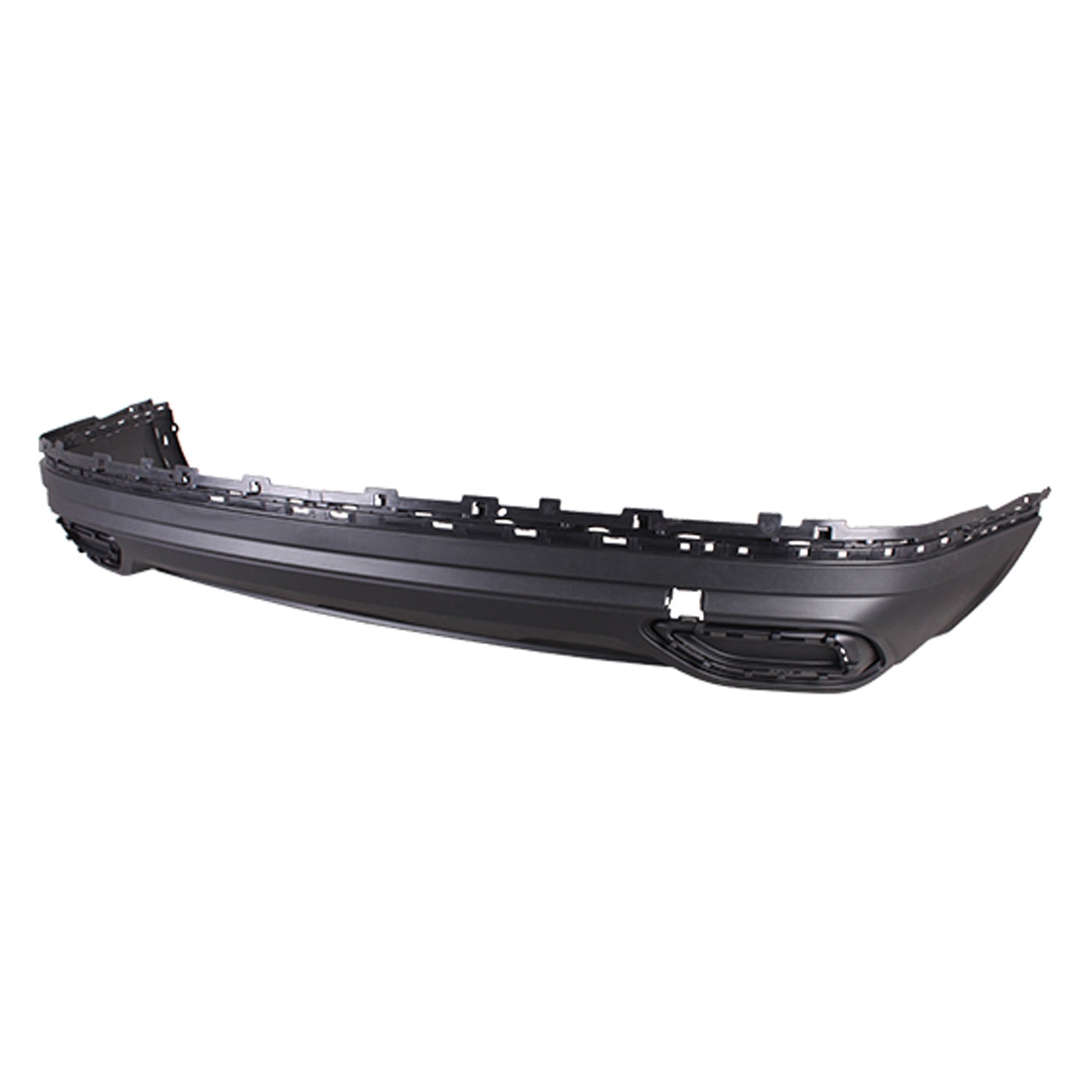 Bumper Cover Rear Lower w/o Trailer Tow Pkg w/o Park Assist w/o Pre-Cut Textured for Volkswagen Atlas S SEL Premium Trendline Highline Comfortline Execline SE SEL Peak Edition Peak Edition SE Peak Edition SEL 2021–2024