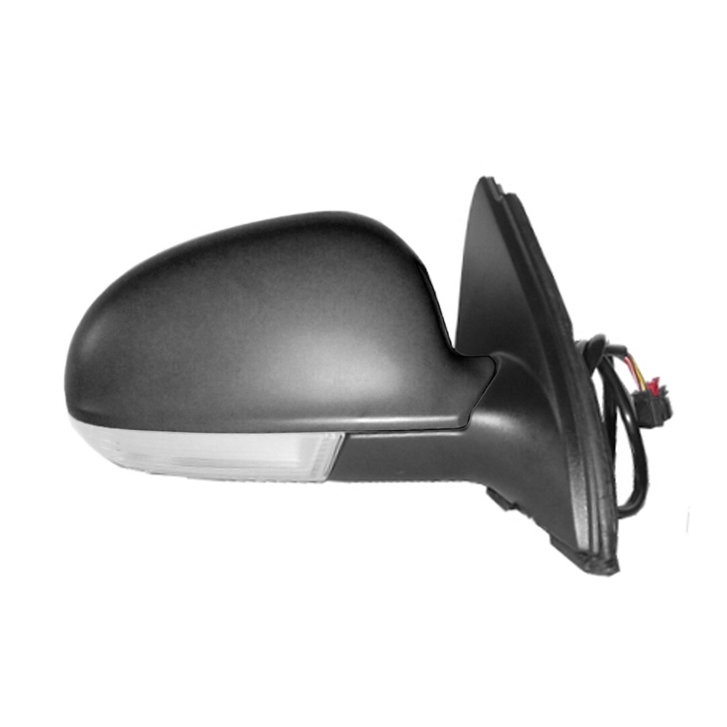 Door Mirror Assembly Right Power Heated w/Signal Lamp w/o Puddle Lamp for Volkswagen Jetta 2005–2010