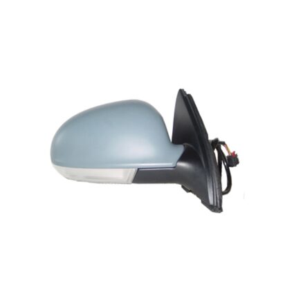 Door Mirror Assembly Right Power Heated w/Signal Lamp w/Puddle Lamp for Volkswagen Jetta 2005–2010