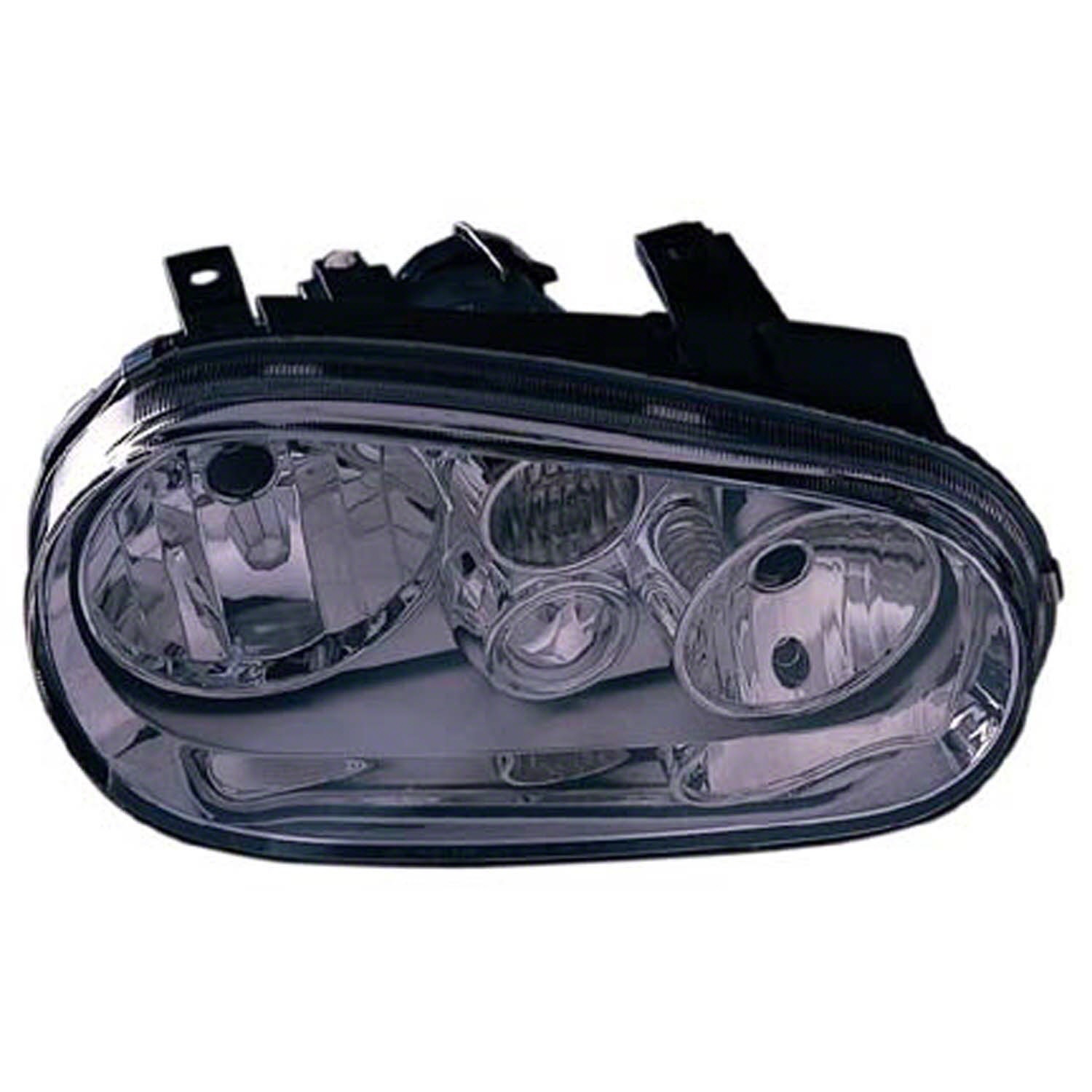 Headlight Assembly Composite Left Type 4 w/o Fog Lamps w/Chrome Bezel for Volkswagen Cabrio Golf