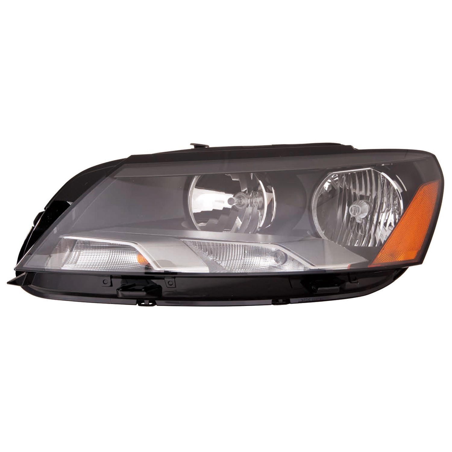 Headlight Assembly Composite Left Halogen From 2-21-11 CAPA for Volkswagen Passat 2012–2015