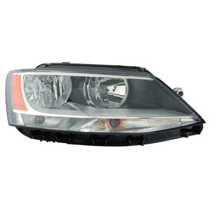 Headlight Assembly Composite Right CAPA for Volkswagen Jetta Sedan 2011–2016