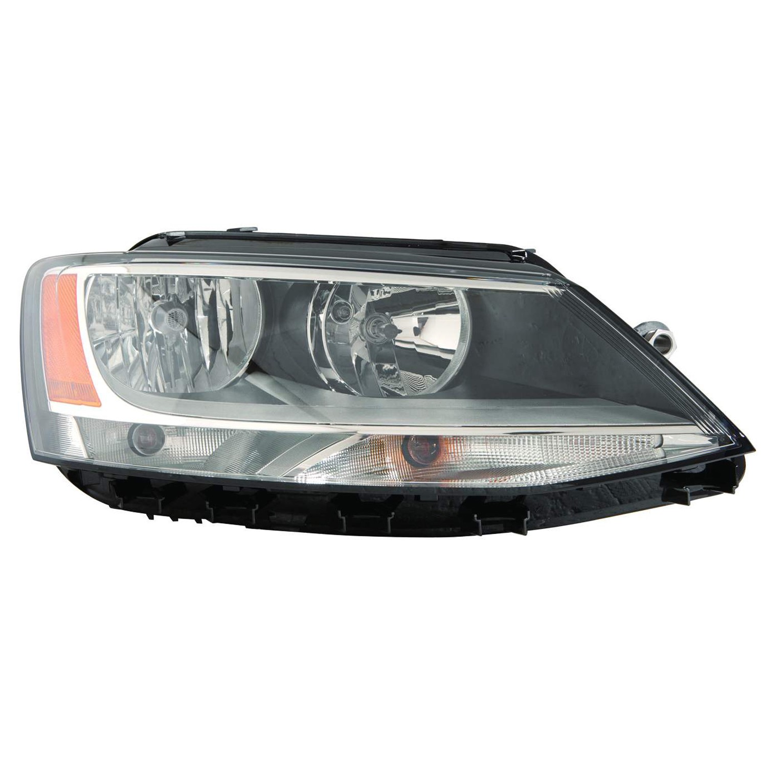 Headlight Assembly Composite Right CAPA for Volkswagen Jetta Sedan 2011–2016