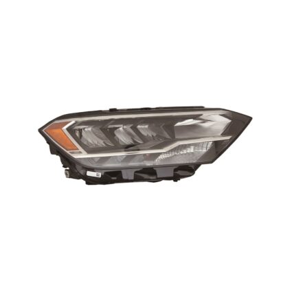 Headlight Assembly Composite Right Composite Type w/o Black Edged Lens CAPA for Volkswagen Jetta 2019–2023