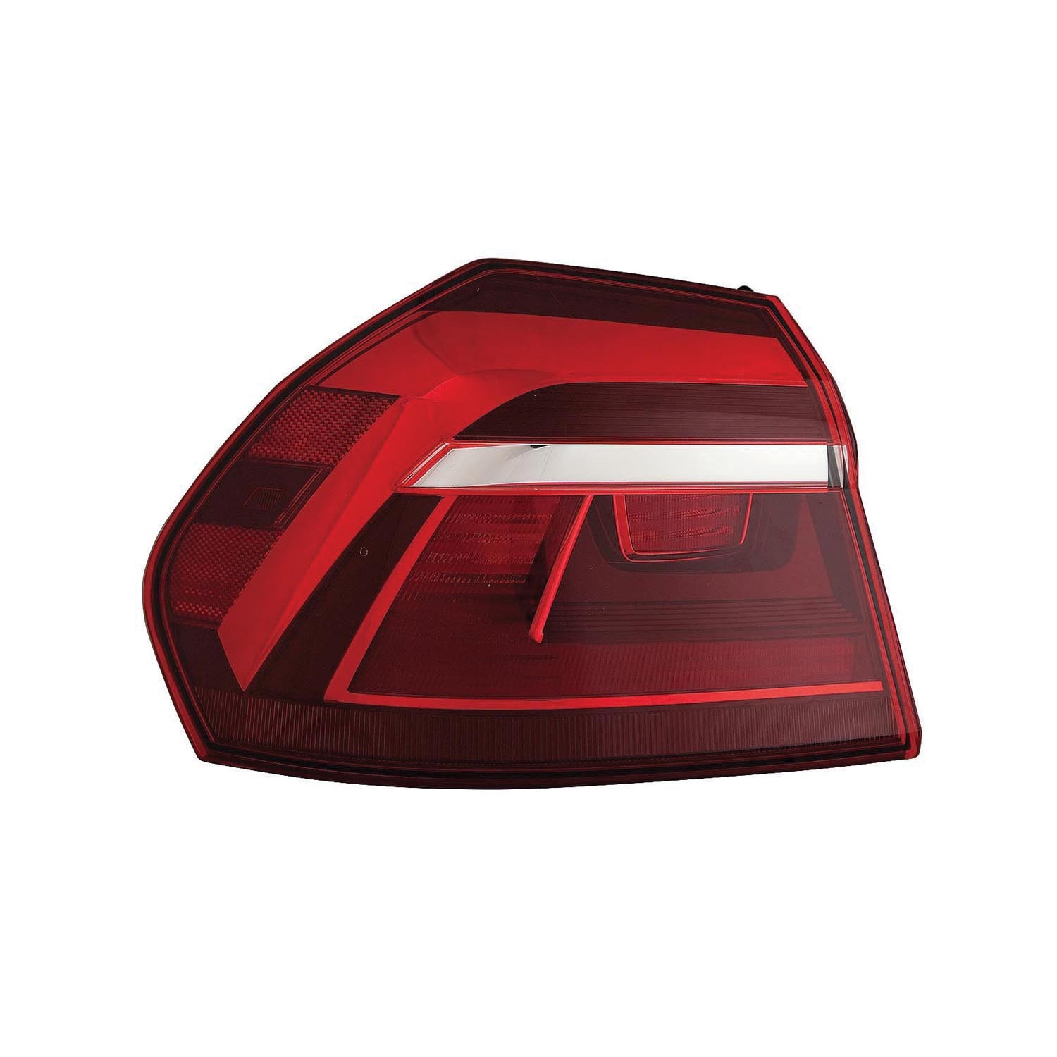 Tail Light Assembly Left Outer Bulb Type From 7-4-16 Tinted CAPA for Volkswagen Passat 2017–2019