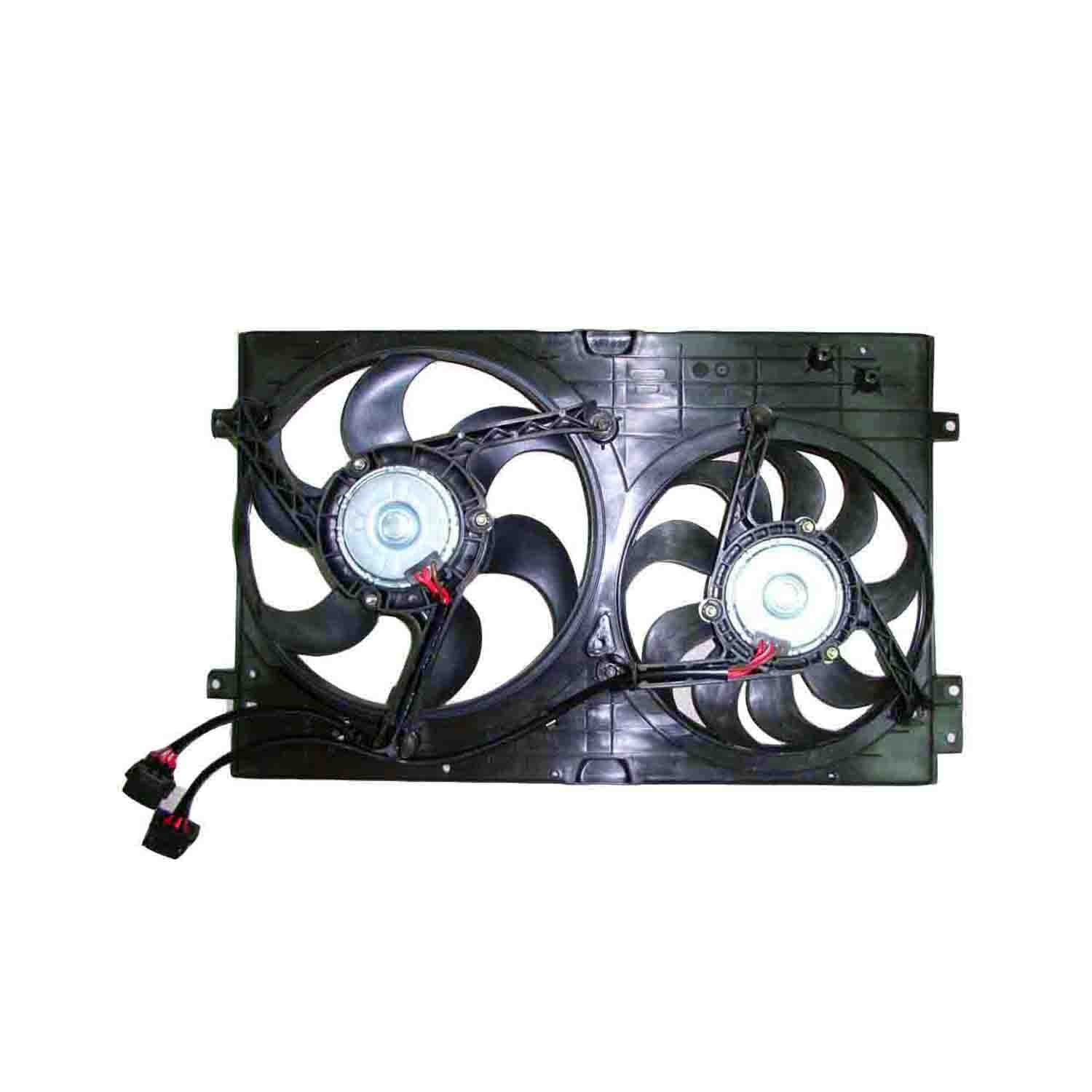 Engine Cooling Fan Assembly E w/Heavy Duty Cooling Type 4 Dual Fan Assembly for Volkswagen Golf Jetta