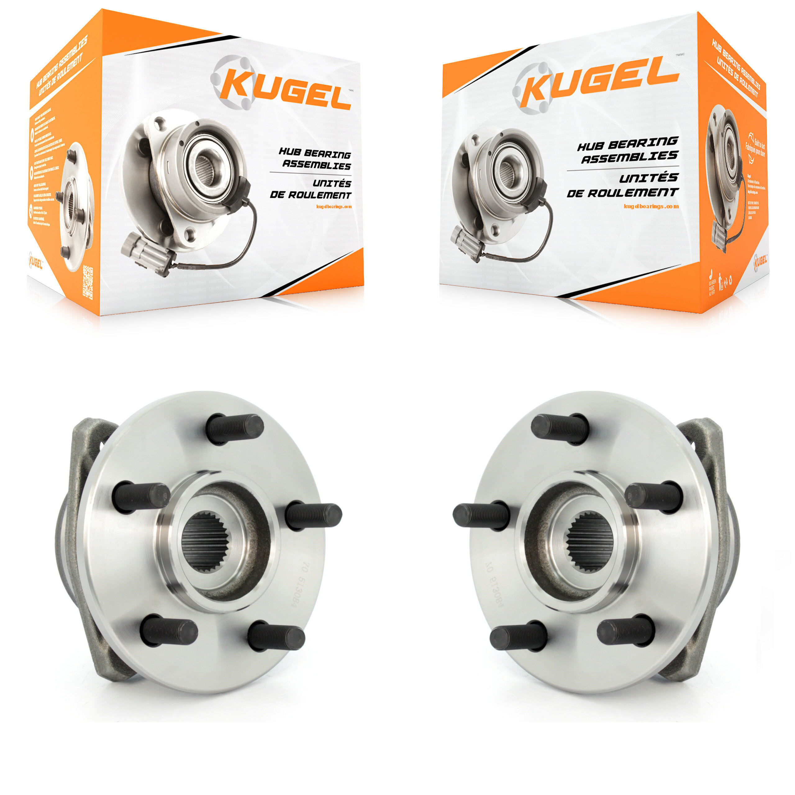 Front Wheel Bearing Hub Assembly Pair For Jeep Wrangler Cherokee Grand Comanche Wagoneer K70-100248