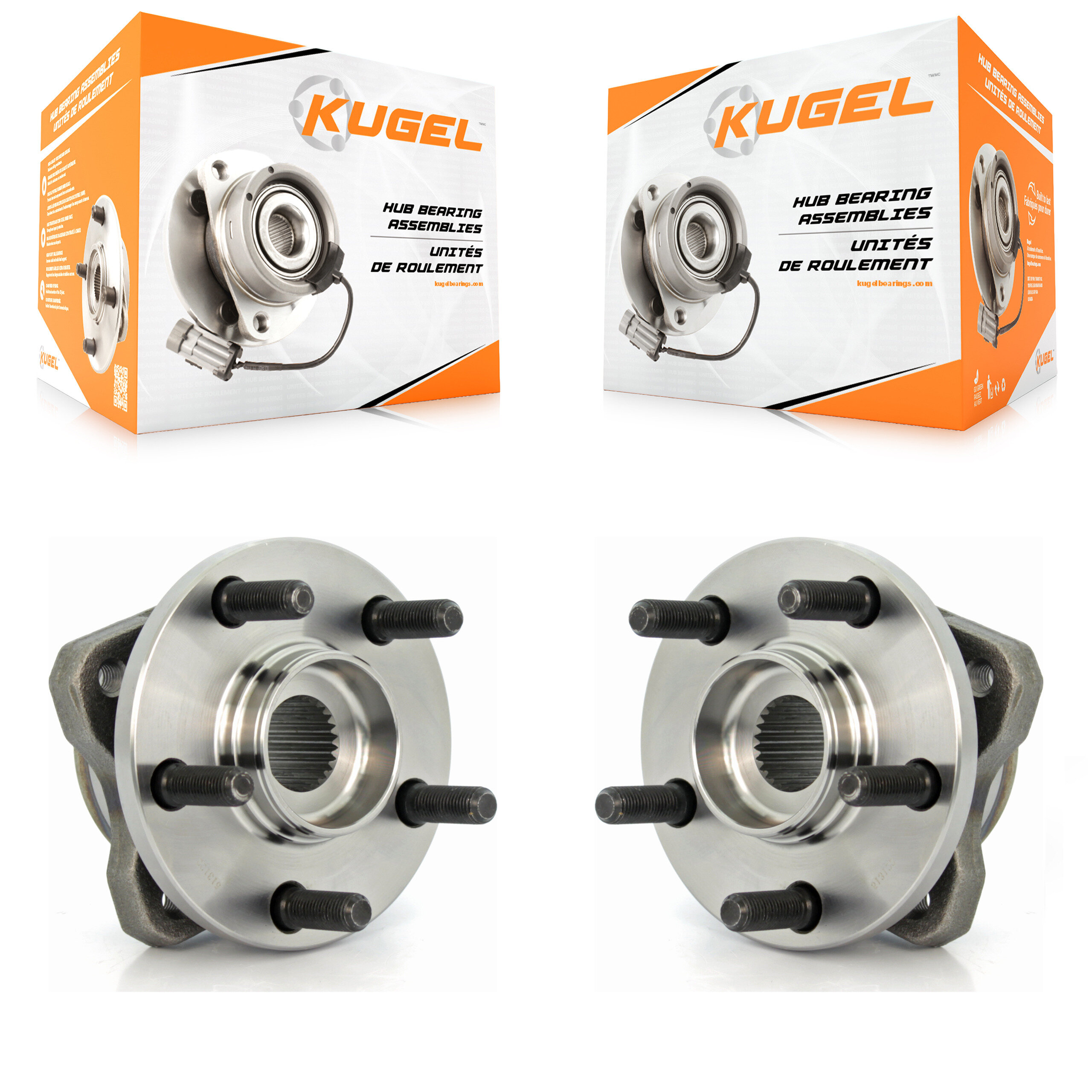 Front Wheel Bearing Hub Assembly Pair For Dodge Caravan Grand Plymouth Voyager Chrysler & K70-100255