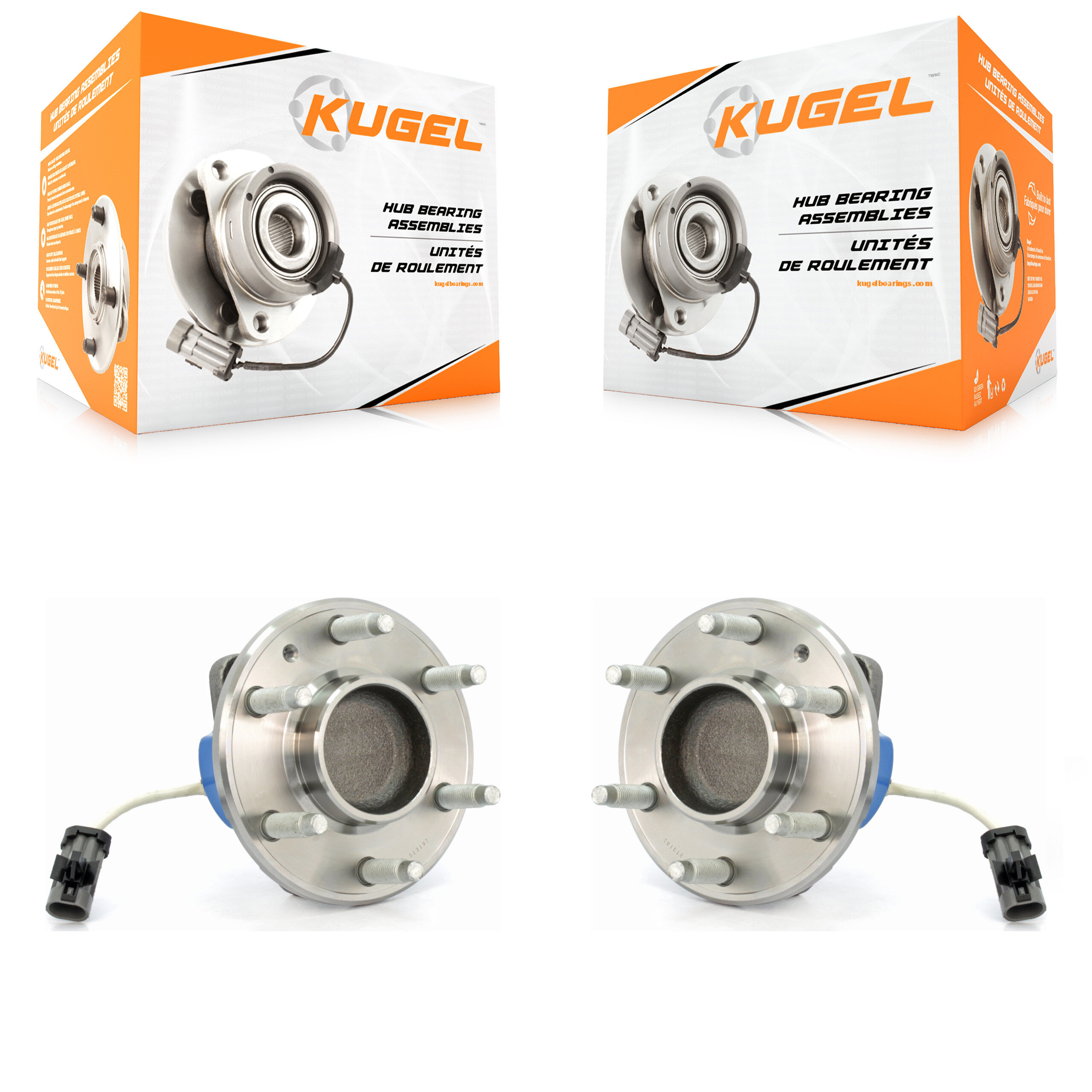 Front Wheel Bearing And Hub Assembly Pair For Cadillac CTS SRX STS K70-100279