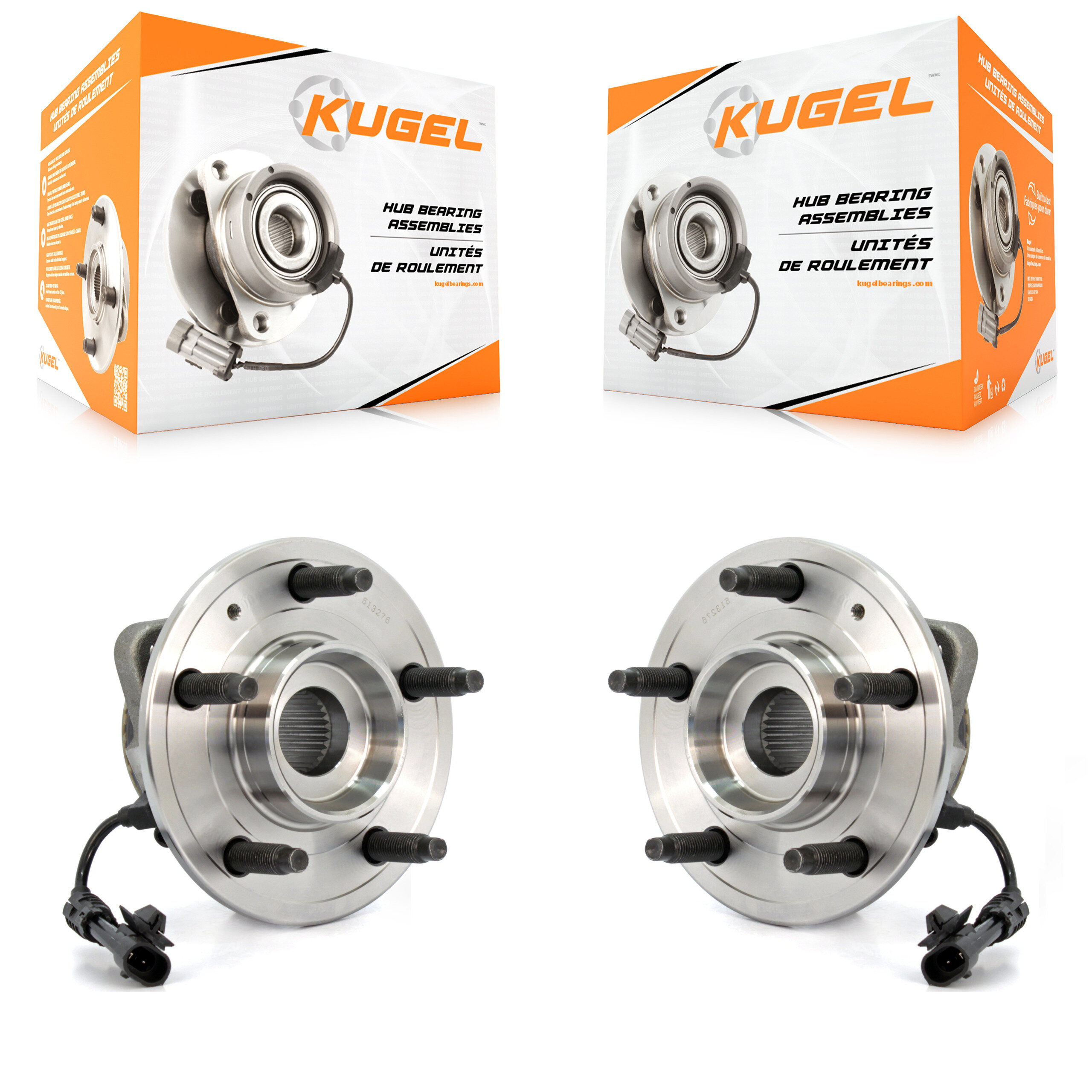 Front Wheel Bearing & Hub Assembly Pair For Chevrolet Equinox Pontiac Torrent Saturn Vue K70-100329