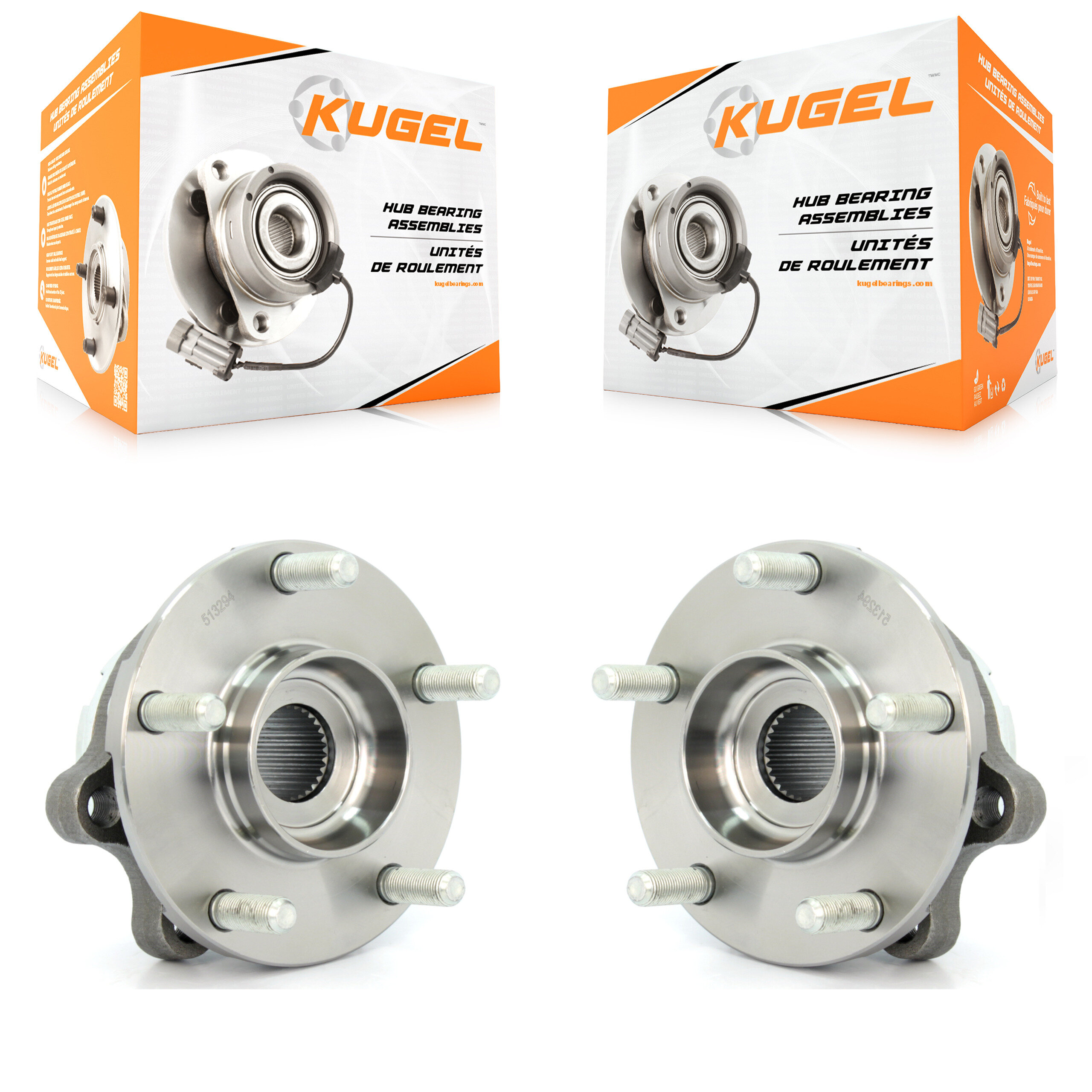 Front Wheel Bearing And Hub Assembly Pair For Nissan Altima K70-100341