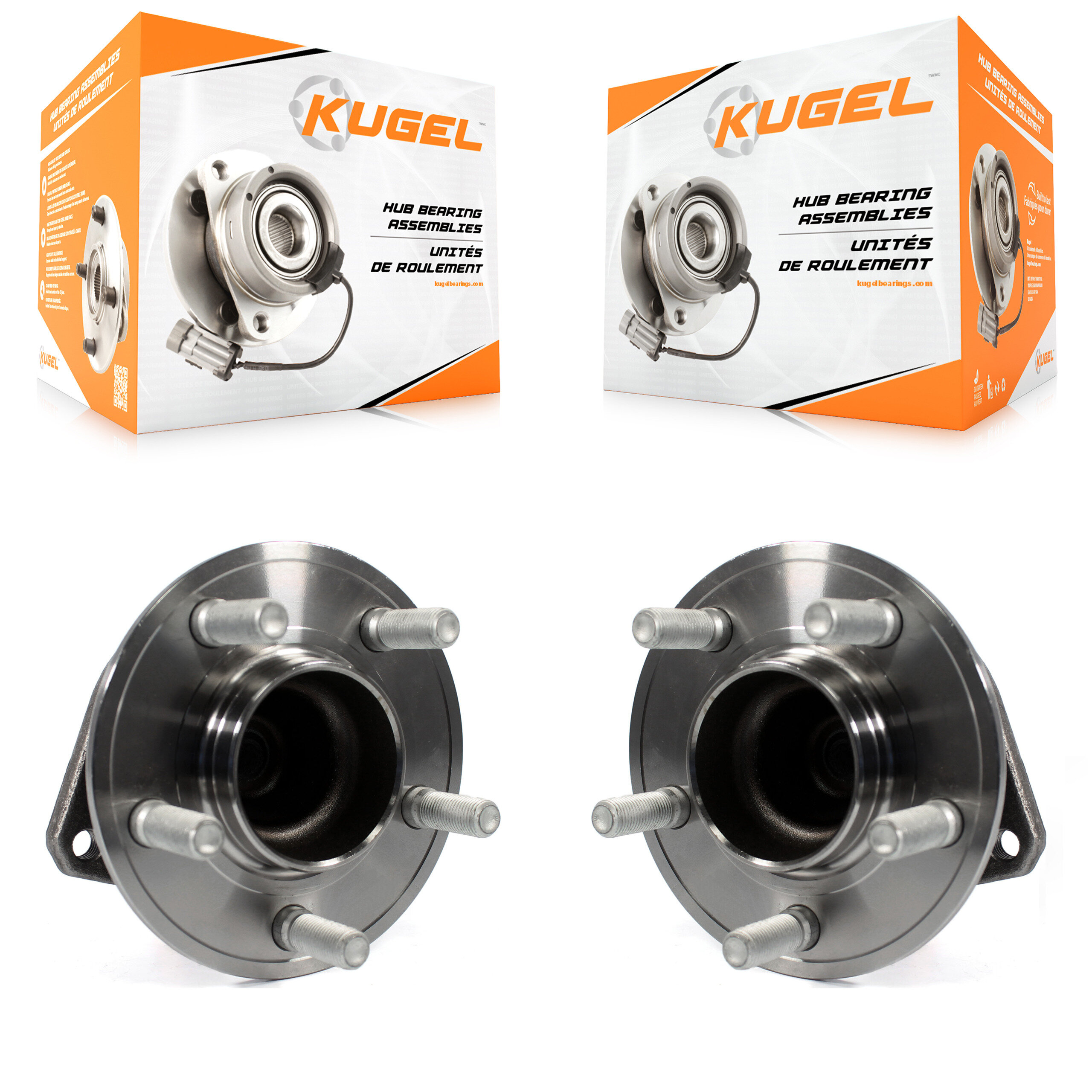 Front Wheel Bearing And Hub Assembly Pair For Dodge Charger Chrysler 300 Challenger K70-100354