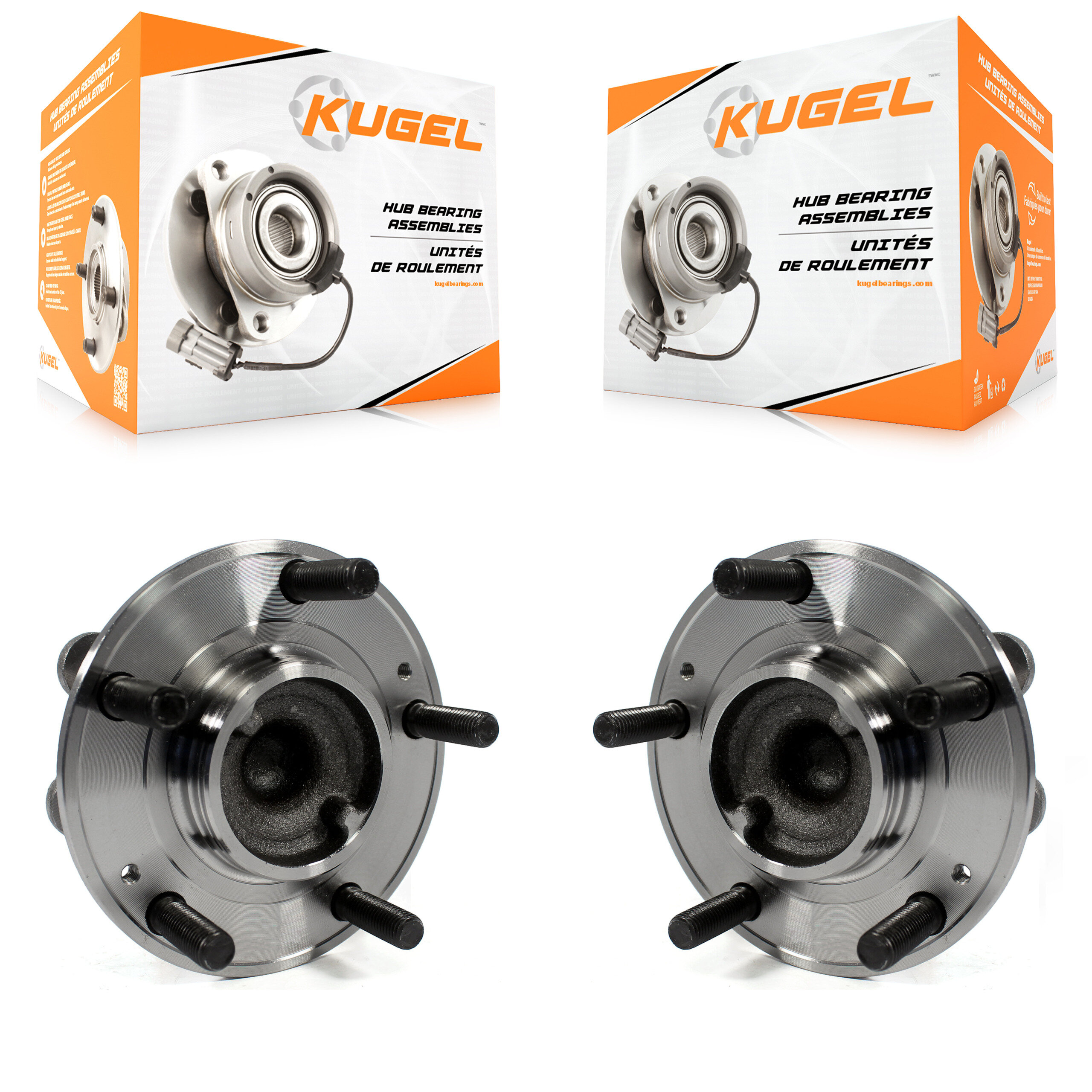 Front Wheel Bearing And Hub Assembly Pair For Hyundai Genesis Coupe K70-100362