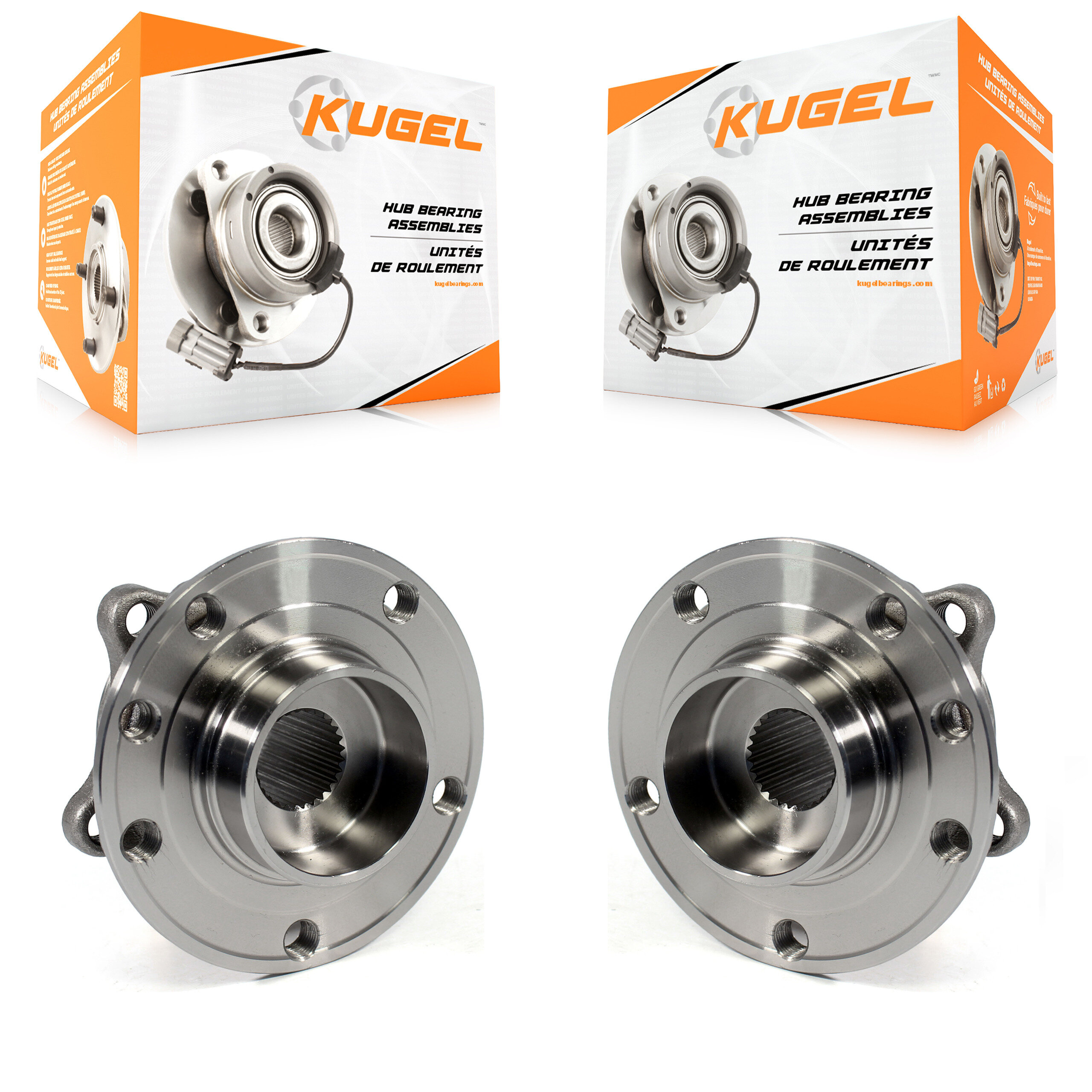 Front Wheel Bearing And Hub Assembly Pair For Chrysler 200 Dodge Dart K70-100365