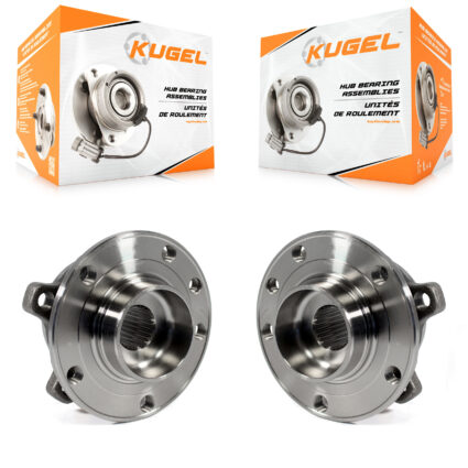 Front Wheel Bearing Hub Assembly Pair For 14-22 Jeep Cherokee Without Off Road Suspension K70-100366