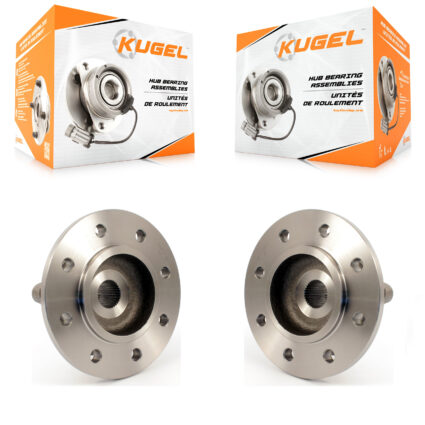 Front Wheel Bearing Hub Assembly Pair For 94-99 Dodge Ram 2500 4 Hole Rectangular Flange K70-100376