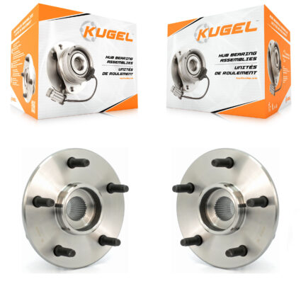 Front Wheel Bearing & Hub Assembly Pair For 2000-2001 Dodge Ram 1500 4WD with 2-Wheel ABS K70-100391