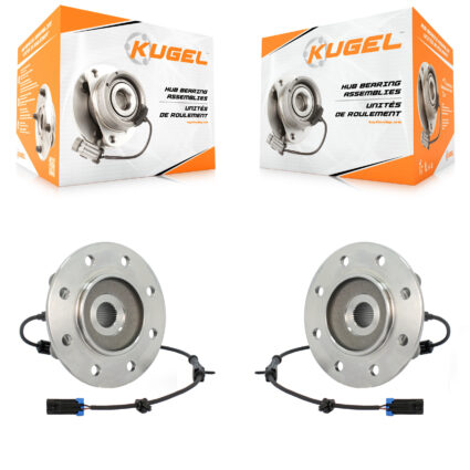 Front Wheel Bearing Hub Assembly Pair For K2500 Chevrolet GMC K3500 Tahoe K1500 Suburban K70-100392