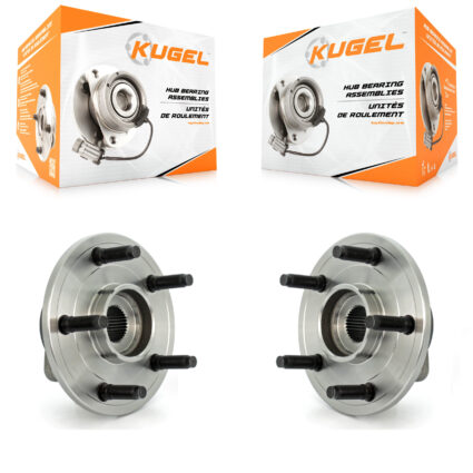 Front Wheel Bearing & Hub Assembly Pair For Dodge Ram 1500 2-Wheel ABS With 5 Lug Wheels K70-100412