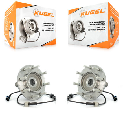 Front Wheel Bearing Hub Assembly Pair For Chevrolet GMC Sierra 3500 Silverado Classic RWD K70-100422