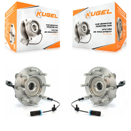 Front Wheel Bearing And Hub Assembly Pair For GMC Sierra 3500 HD Chevrolet Silverado K70-100431