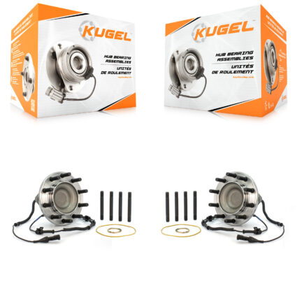 Front Wheel Bearing And Hub Assembly Pair For 2005-2010 Ford F-550 Super Duty F-450 4 X 2 K70-100435