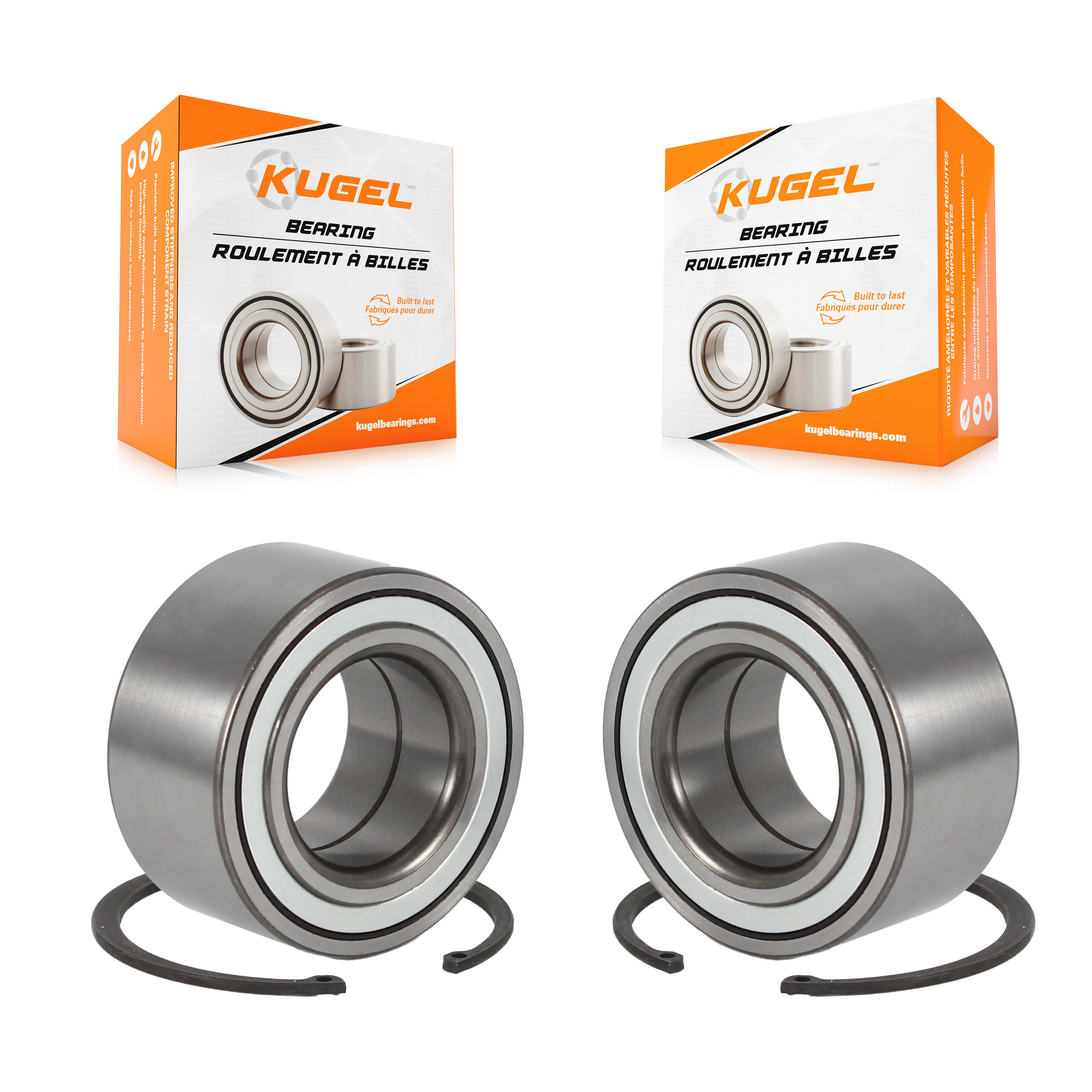 Front Wheel Bearing Pair For Toyota Highlander Sienna Lexus RX350 RX450h K70-100537
