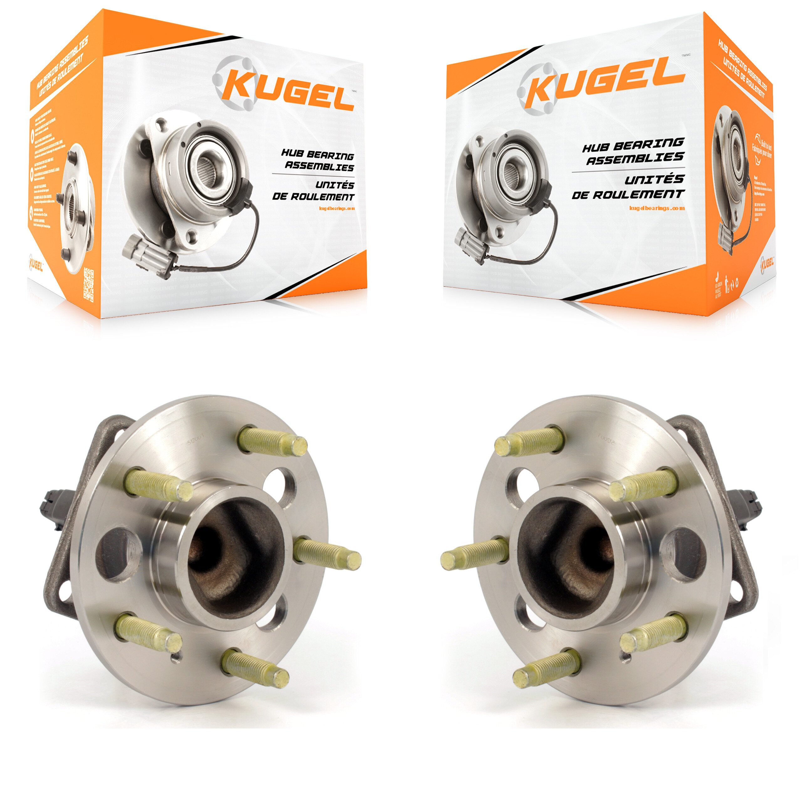 Rear Wheel Bearing Hub Assembly Pair For Buick Lucerne Cadillac LeSabre DTS Chevrolet Am K70-100558