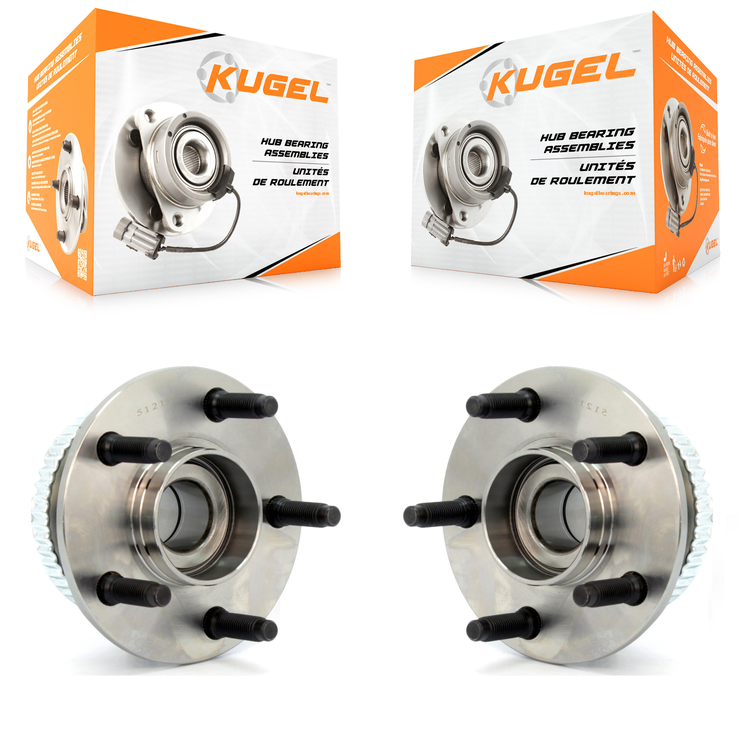 Rear Wheel Bearing & Hub Assembly Pair For Ford Taurus Mercury Sable Lincoln Continental K70-100567