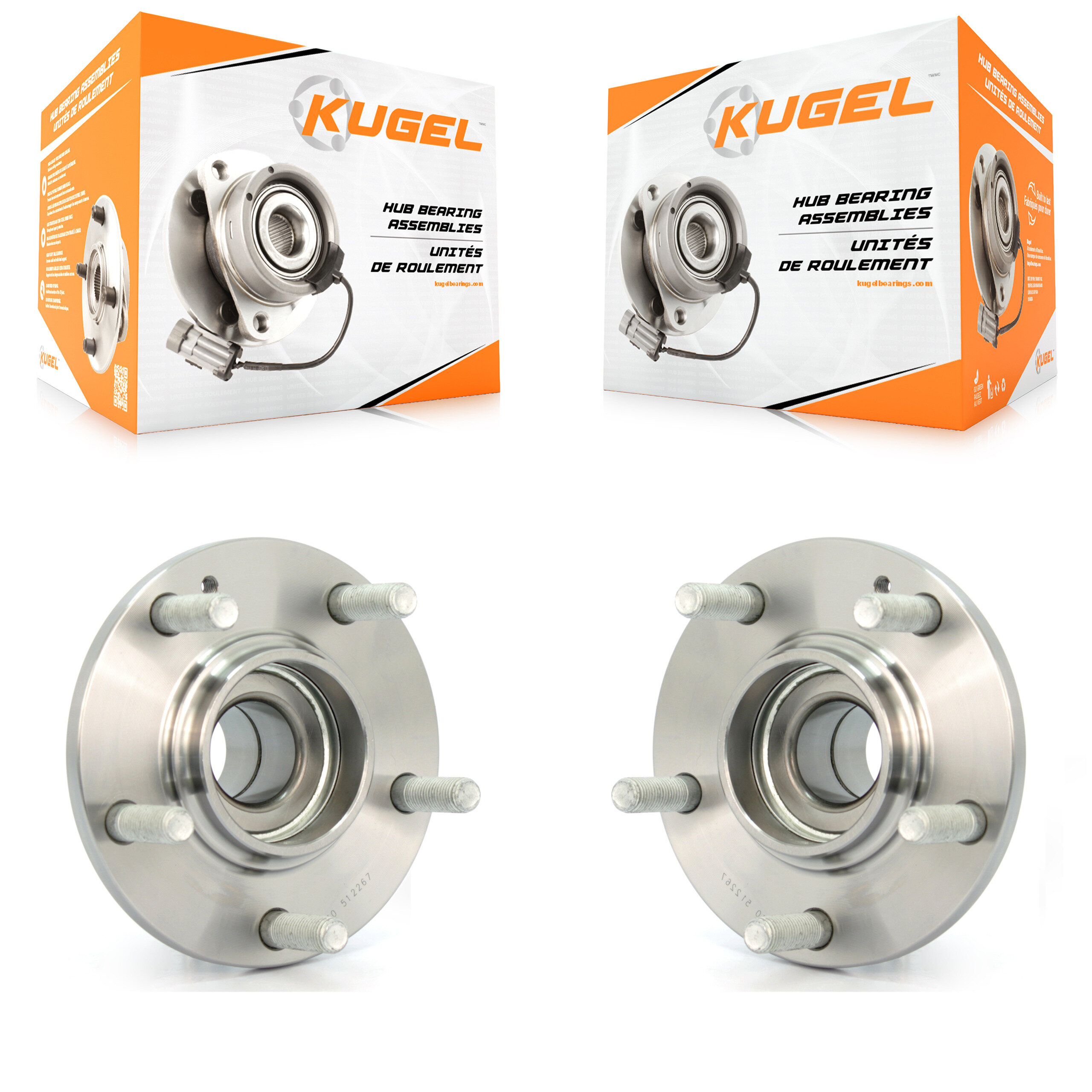 Rear Wheel Bearing And Hub Assembly Pair For Hyundai Tucson Kia Sportage FWD K70-100625
