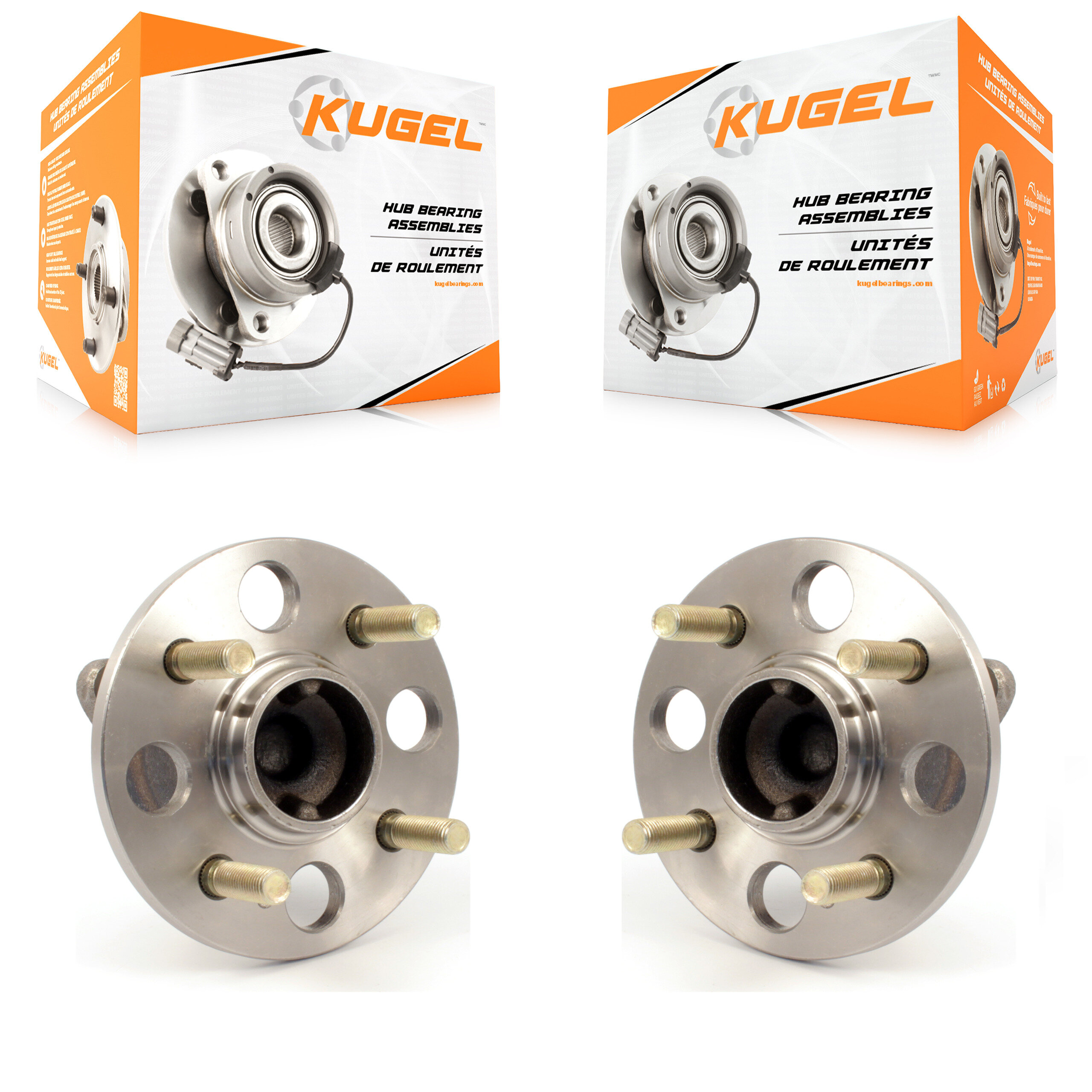 Rear Wheel Bearing And Hub Assembly Pair For Hyundai Accent Kia Rio Rio5 Non-ABS K70-100660