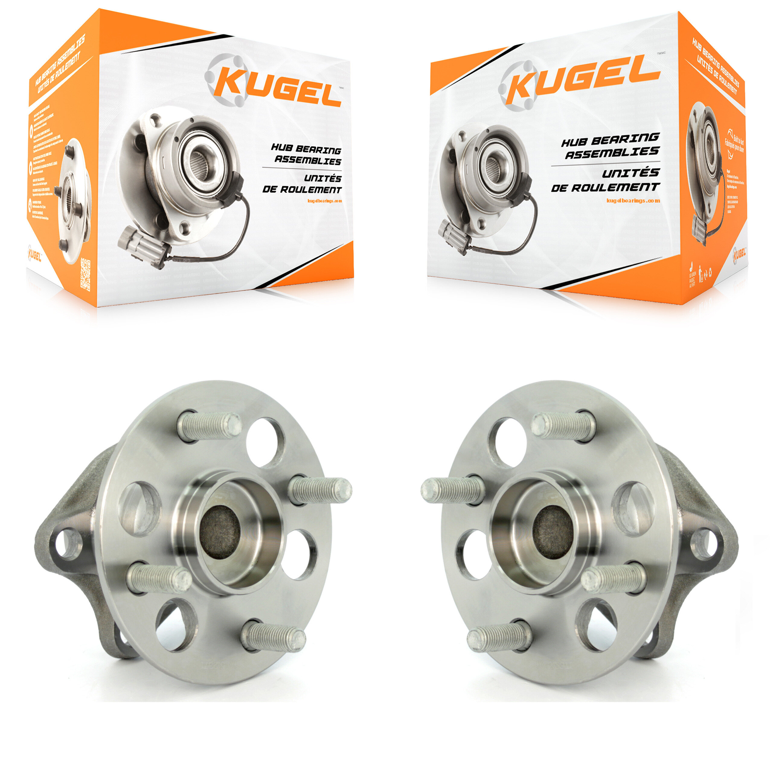Rear Wheel Bearing And Hub Assembly Pair For 2006-2007 Toyota Yaris Non-ABS K70-100692