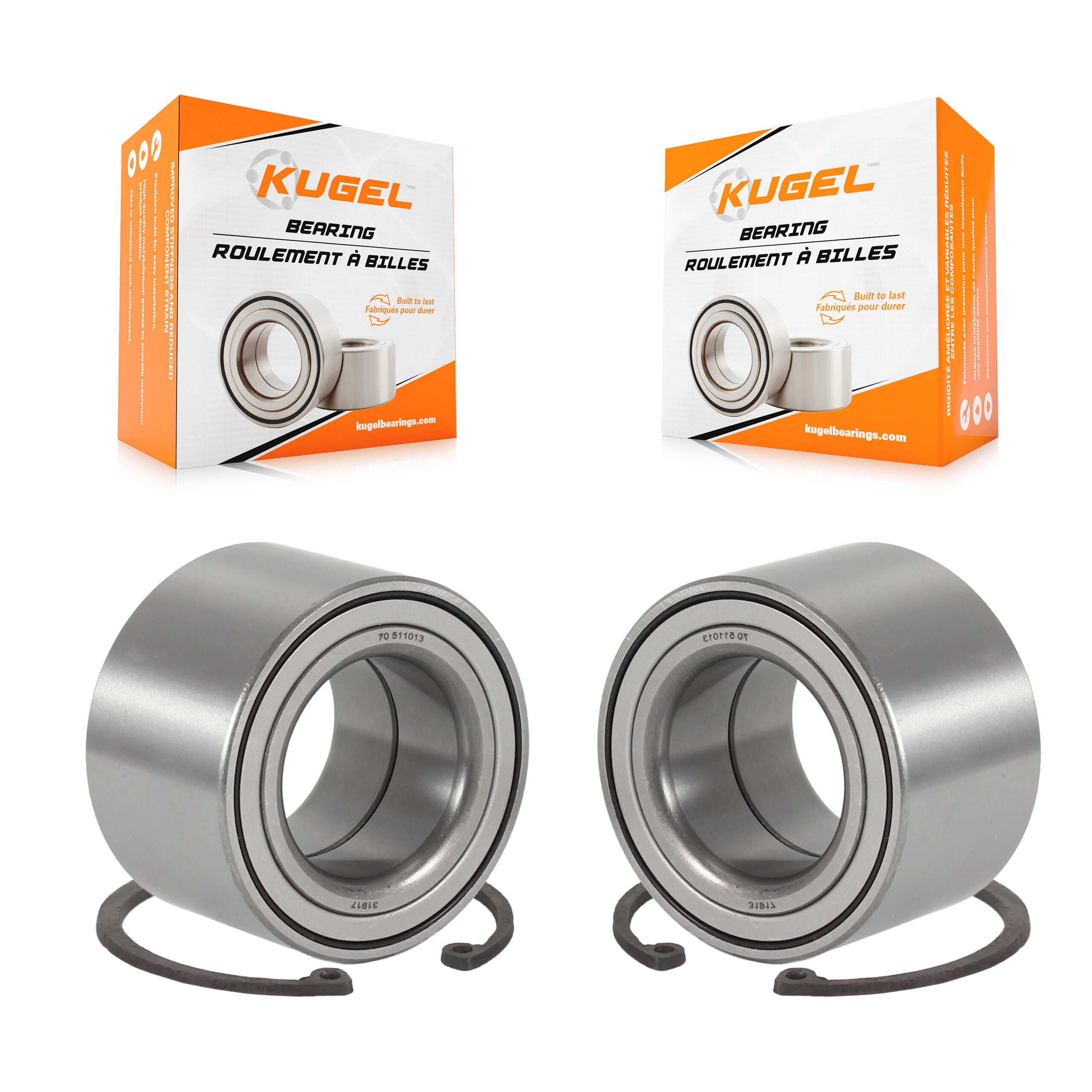 Rear Wheel Bearing Pair For Mitsubishi Outlander Colt Plymouth Eagle Summit Dodge Expo K70-101063