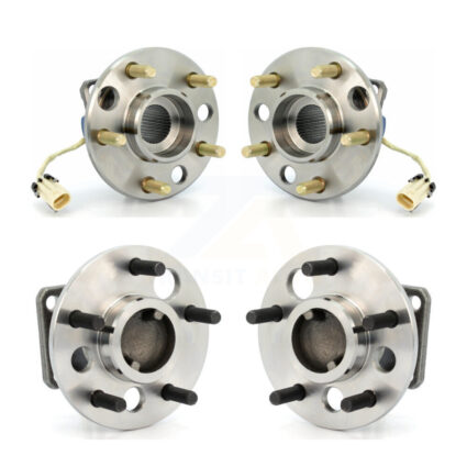 Front Rear Wheel Bearing Hub Assembly Kit For 1991 Buick LeSabre Non-ABS With 33 Splines K70-101165