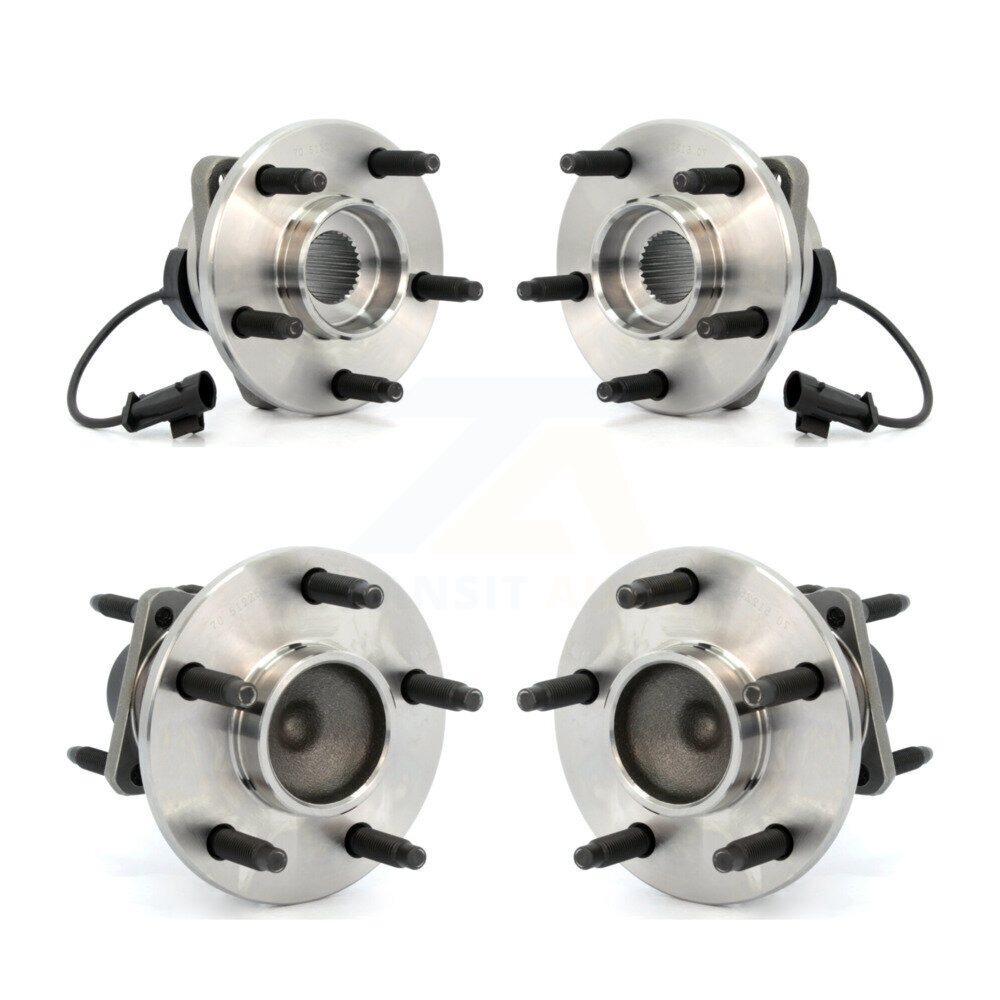 Front Rear Wheel Bearing Hub Assembly Kit For 08 Chevrolet Cobalt 2.0L With 5 Lug Wheels K70-101210