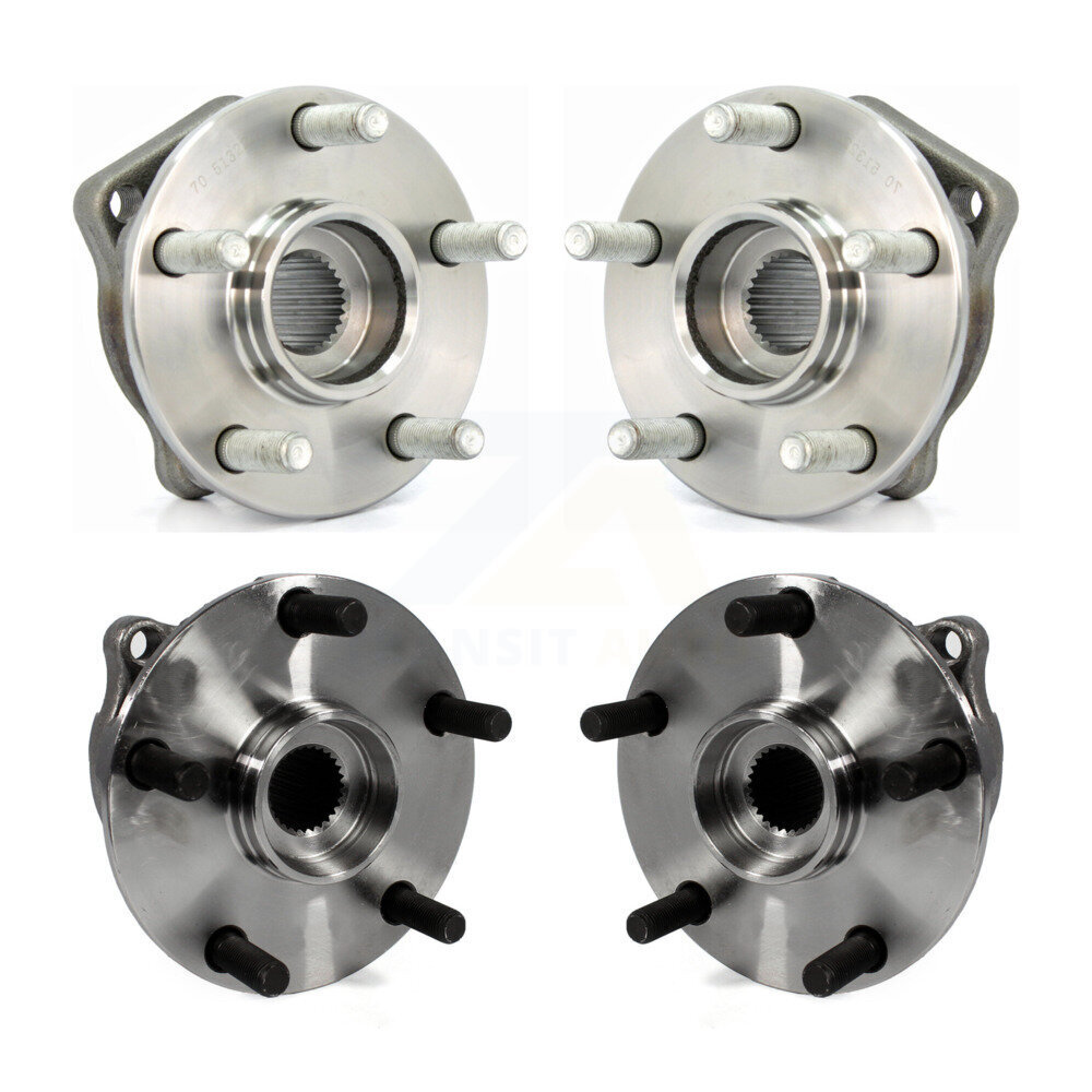 Front Rear Wheel Bearing Hub Assembly Kit For Subaru Impreza WRX Limited Premium K70-101218