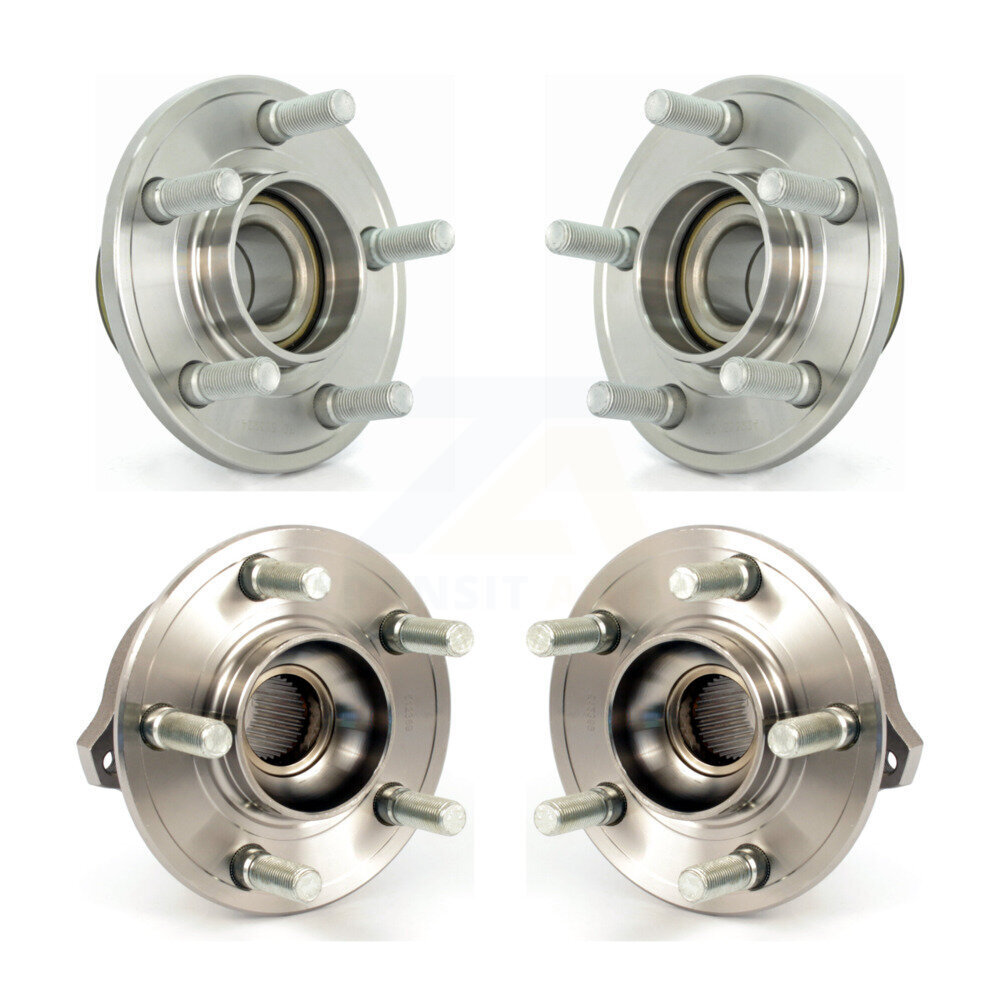 Front Rear Wheel Bearing & Hub Assembly Kit For Dodge Chrysler 300 Charger Challenger K70-101223