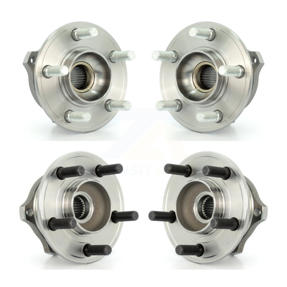 Front Rear Wheel Bearing & Hub Assembly Kit For Chrysler 300 Dodge Charger Magnum AWD K70-101224