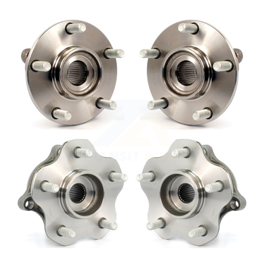 Front Rear Wheel Bearing & Hub Assembly Kit For 2008-2013 Nissan Rogue AWD K70-101269