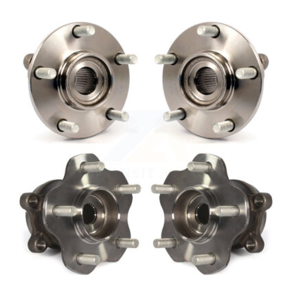 Front Rear Wheel Bearing & Hub Assembly Kit For 2014-2015 Nissan Rogue Select AWD K70-101357