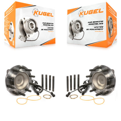 Front Wheel Bearing And Hub Assembly Pair For 2011-2016 Ford F-450 Super Duty F-550 4 X 2 K70-101414