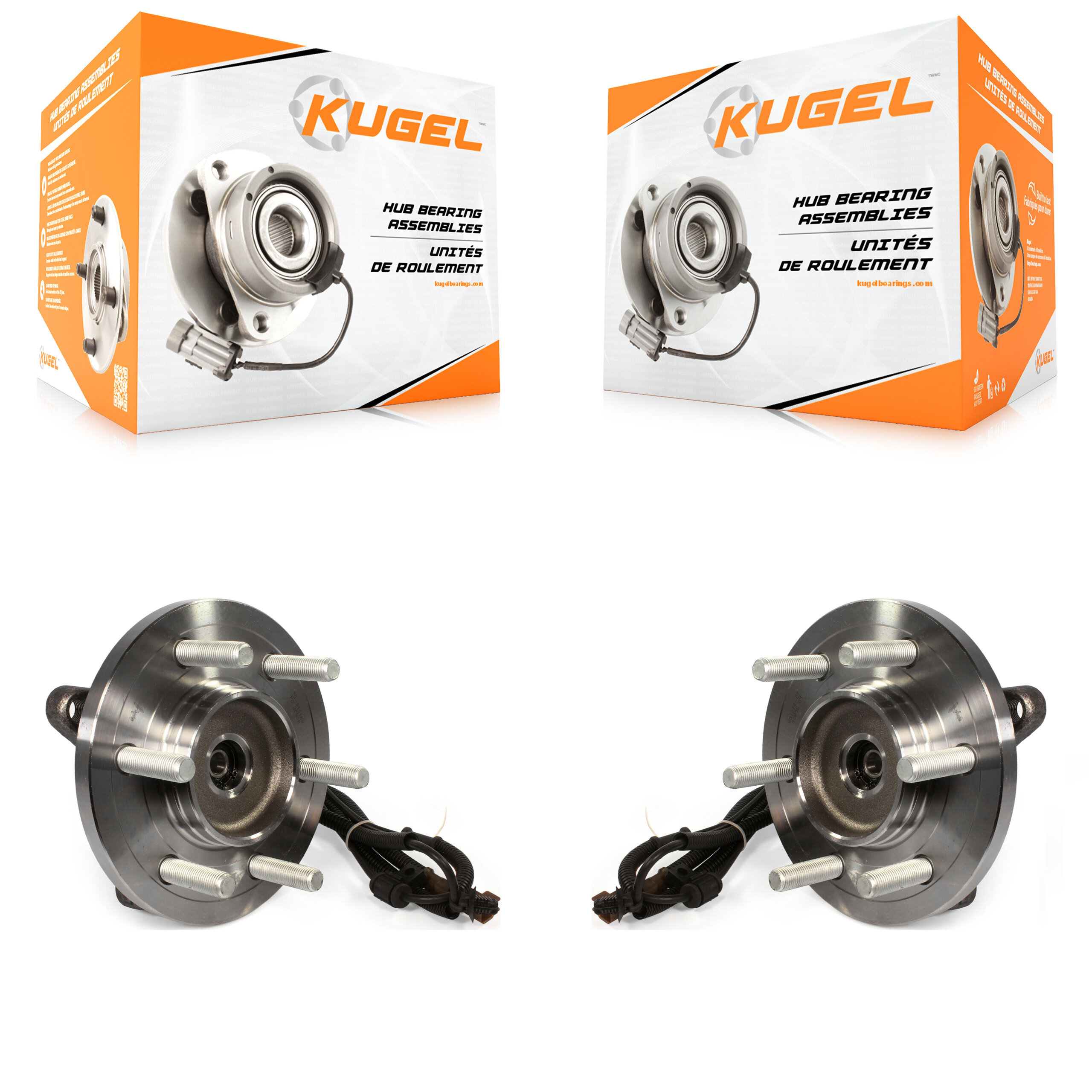 Front Wheel Bearing And Hub Assembly Pair For Ford F-150 K70-101421