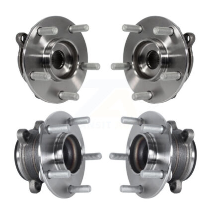 Front Rear Wheel Bearing & Hub Assembly Kit For 2014-2018 Mazda 3 Sport K70-101460