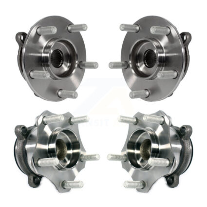 Front Rear Wheel Bearing & Hub Assembly Kit For Mazda 3 Sport K70-101461