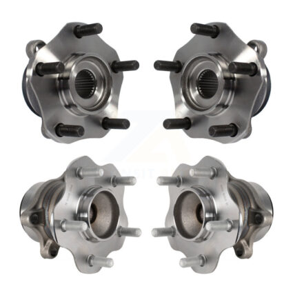 Front Rear Wheel Bearing & Hub Assembly Kit For 2013-2017 Nissan LEAF K70-101463
