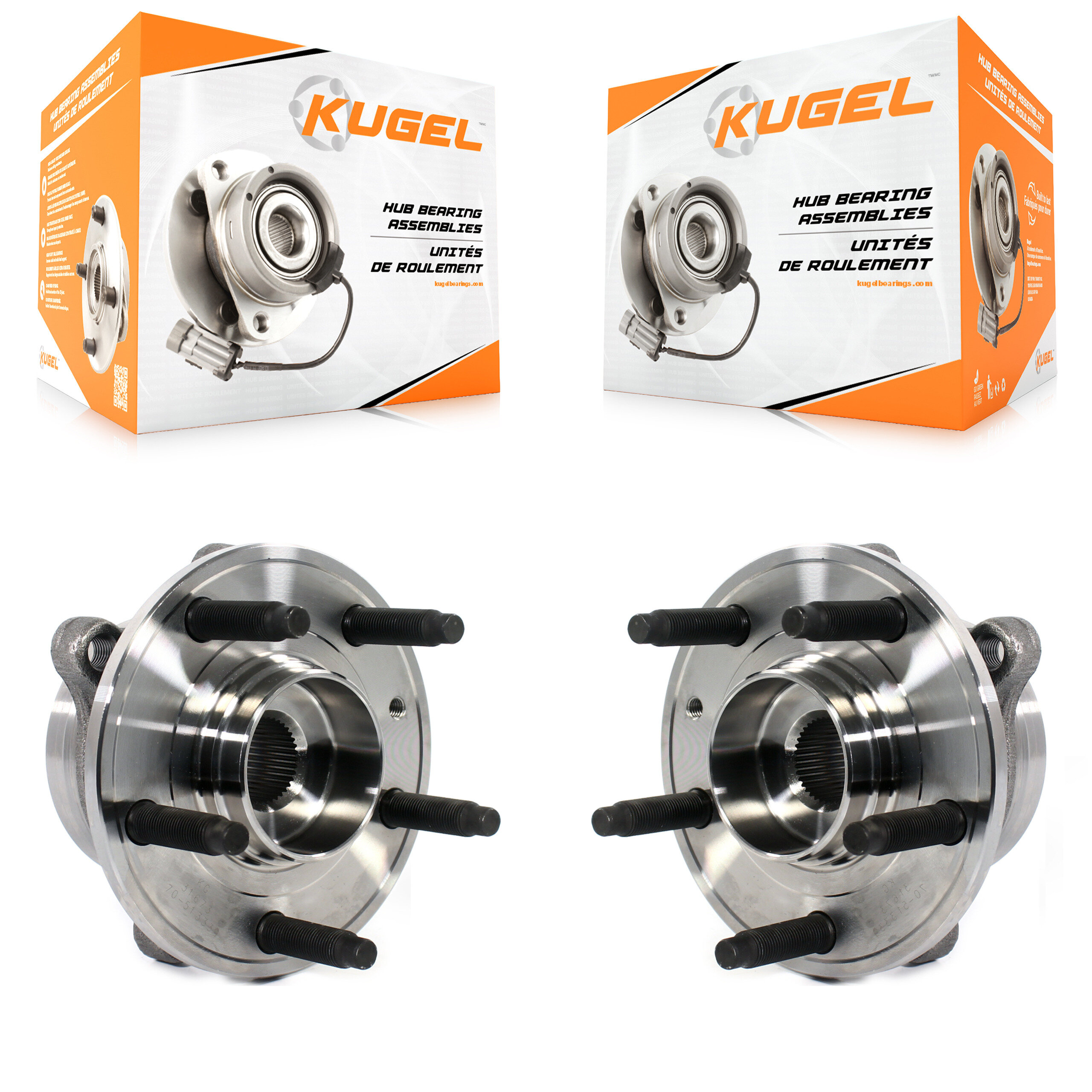 Front Wheel Bearing & Hub Assembly Pair For Ford Taurus Police Interceptor Sedan Special K70-101477
