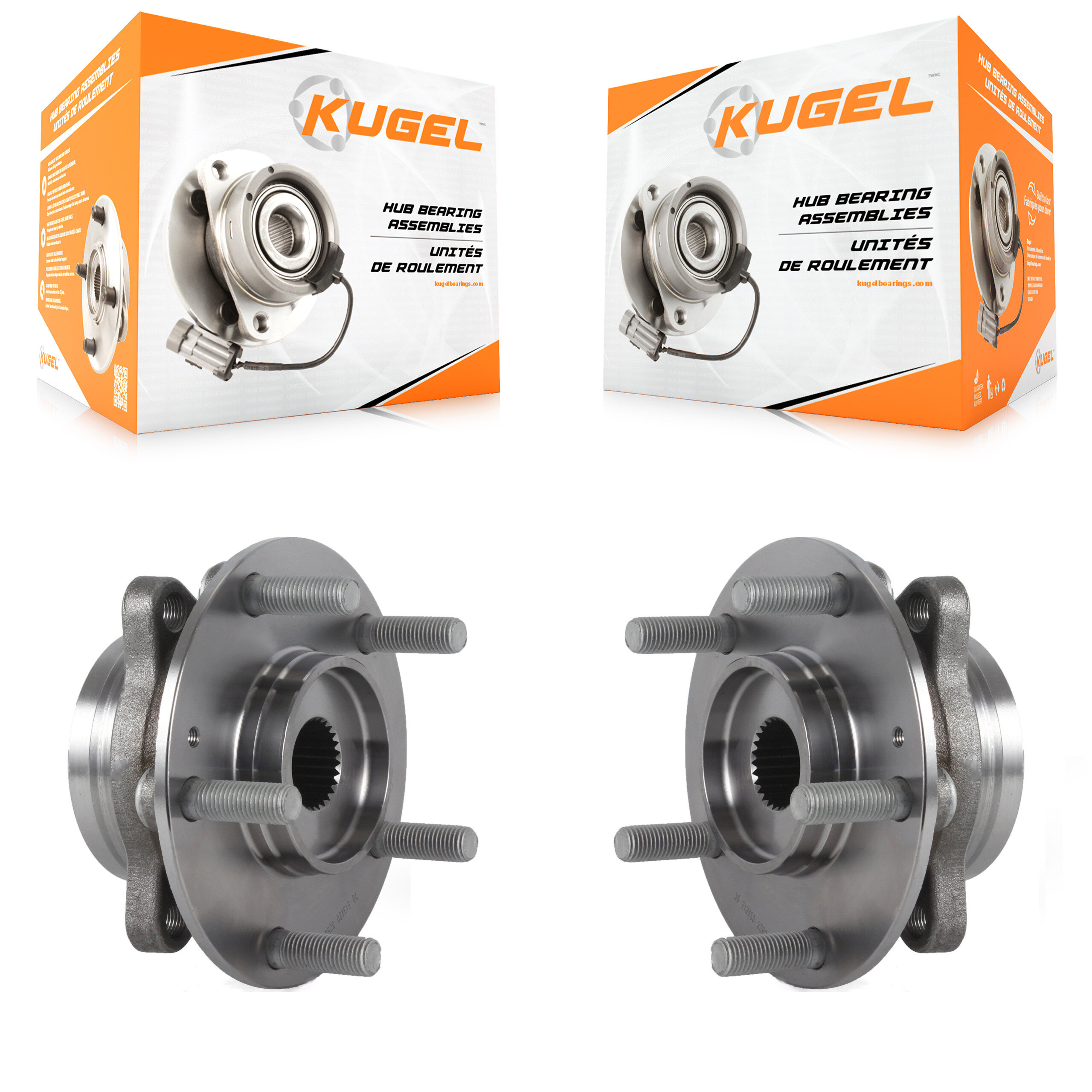 Front Wheel Bearing Hub Assembly Pair For Hyundai Elantra Kia Forte Ioniq GT Niro Forte5 K70-101486
