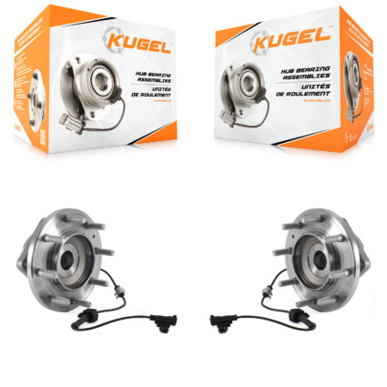 Front Wheel Bearing And Hub Assembly Pair For GMC Sierra 3500 HD Chevrolet Silverado 4WD K70-101491